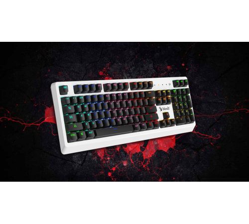 Клавиатура A4Tech Bloody B810RC белый