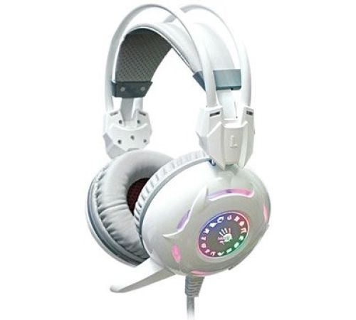 Наушники с микрофоном  A4Tech Bloody G300 белая