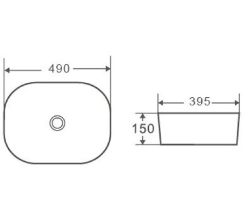 Умывальник D&K Venice DT1020116 белый