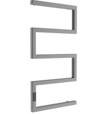 Полотенцесушитель Маргроид Ferrum Snake СНШ профильный 80*50 Графит, скрытого монтажа, таймер слева