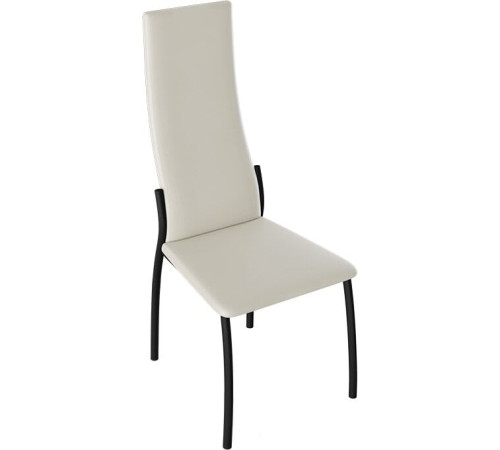 Стул Трия Кредо черный муар/кожзам бежевый
