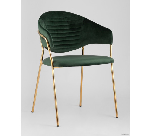 Стул с подлокотниками Stool Group Эвита зеленый