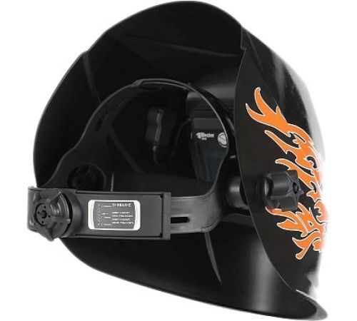 Сварочная маска Wester WH8 990-075 черный/оранжевый