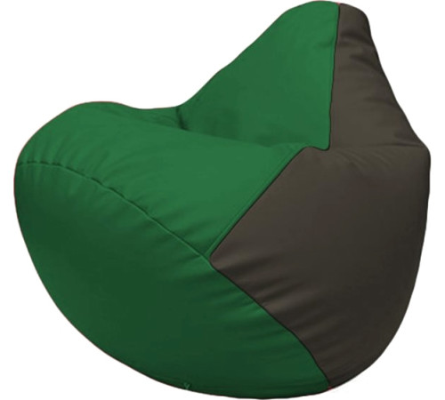 Кресло-мешок Flagman Груша Макси Г2.3-0116 зелёный/чёрный