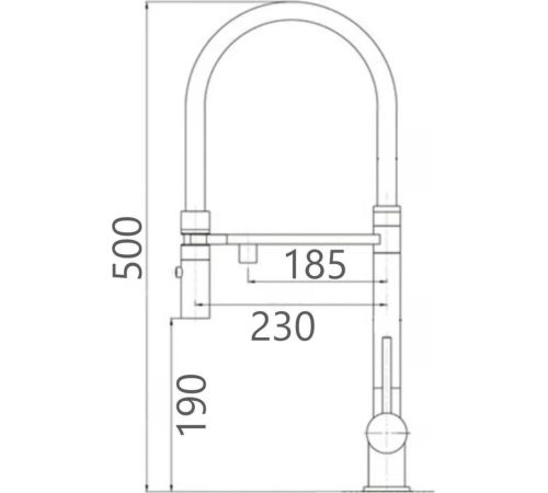 Смеситель Gross Aqua Neosteel 3188611SSB