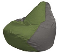 Кресло-мешок Flagman Груша Мини L Г0.1-224 оливковый/серый