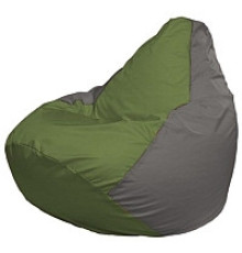 Кресло-мешок Flagman Груша Мини L Г0.1-224 оливковый/серый