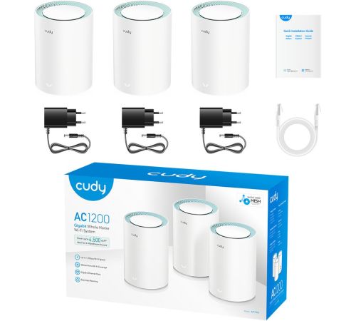 Wi-Fi система Cudy M1300 3.0 3-Pack