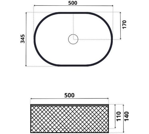 Умывальник Roxen Vine Oval 570240