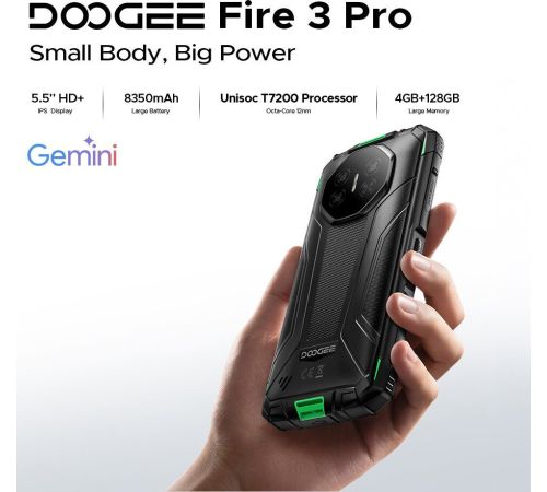 Телефон Doogee Fire 3 Pro 4GB/128GB серый