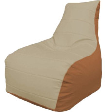 Кресло-мешок Flagman Бумеранг Б1.3-17 светло-бежевый/оранжевый