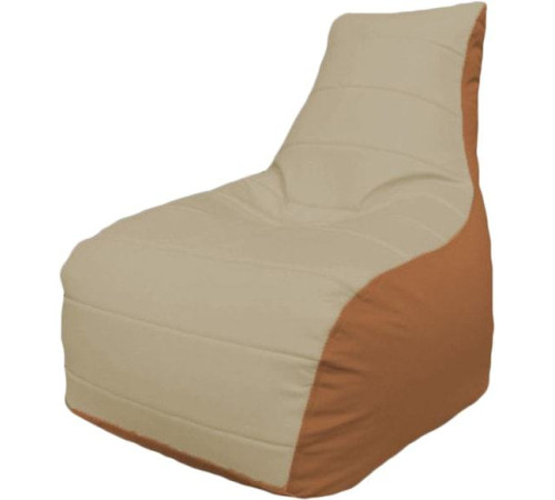 Кресло-мешок Flagman Бумеранг Б1.3-17 светло-бежевый/оранжевый