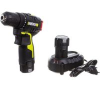 Дрель-шуруповерт Worx Professional WU130X с 2-мя АКБ, сумка