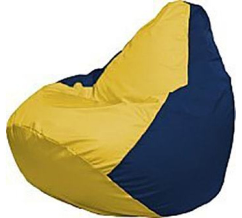 Кресло-мешок Flagman Груша Медиум Г1.1-248 жёлтый/тёмно-синий