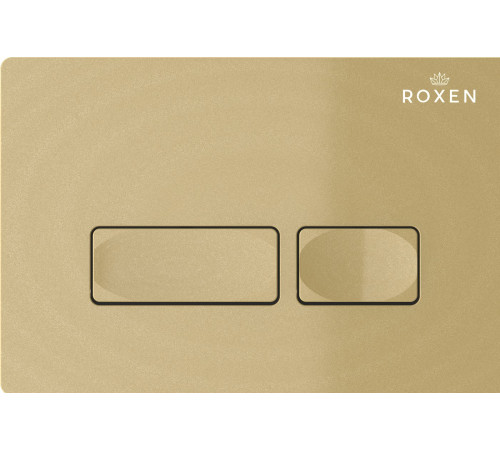 Унитаз подвесной Roxen Royal Matt в комплекте с инсталляцией StounFix Dual Fresh 6 в 1 968227 кнопка: брашированное золото