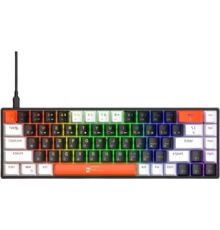 Клавиатура R8 1038 Wired Mechanical черный/белый/оранжевый