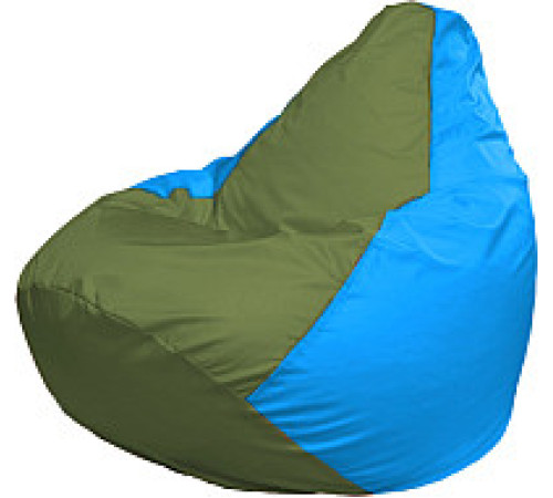 Кресло-мешок Flagman Груша Мега XXXL Г3.1-229 оливковый/голубой