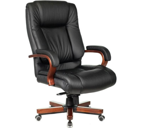 Кресло Бюрократ T-9925WALNUT черный
