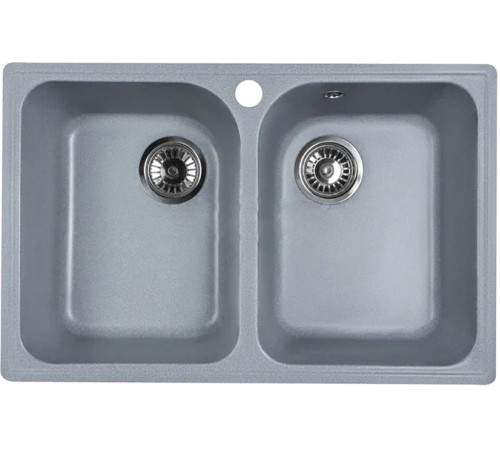 Кухонная мойка Marblan Duas серебристый