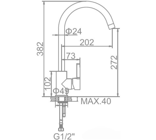 Смеситель Ledeme L4299D
