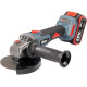 Угловая шлифмашина КВТ Профи GB-20-125 с 2-мя АКБ, кейс