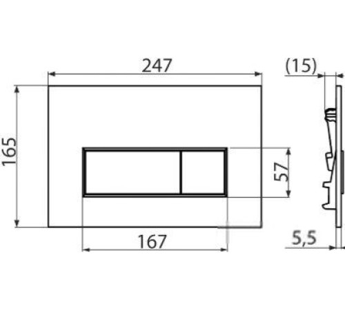 Панель смыва Alcaplast M570