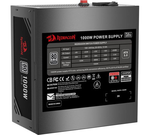 Блок питания Redragon RGPS-1000W 71811