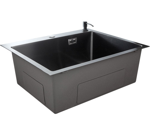 Кухонная мойка Stellar Decor S6550NB-D нано черный