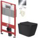 Унитаз подвесной Lauter Magdeburg 21103EC + TECE Kit 9400412 черный матовый