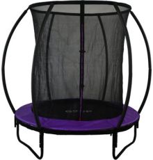 Батут GoUP Luxury 6FT с сеткой, фиолетовый