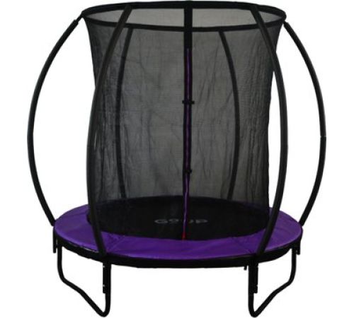 Батут GoUP Luxury 6FT с сеткой, фиолетовый