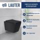 Унитаз подвесной Lauter Magdeburg с жест. сиденьем Soft Close 21103EC + Breez 21GN7072BM черный матовый, скрытое крепление