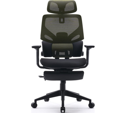 Кресло CACTUS CS-CHR-MC01-LGNBK черный/салатовый