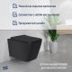 Унитаз подвесной Lauter Magdeburg с жест. сиденьем Soft Close 21103EC + Breez 21GN7072BM черный матовый, скрытое крепление