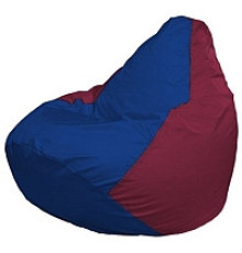 Кресло-мешок Flagman Груша Мини L Г0.1-123 синий/бордовый
