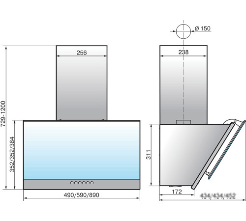 Кухонная вытяжка Elikor Рубин S4 60П-700-Э4Д перламутр