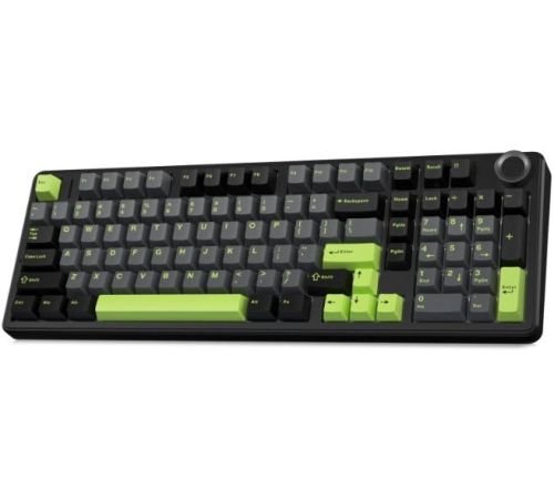 Клавиатура AULA F99 Pro черный/белый/зеленый, Leobog Star Vector