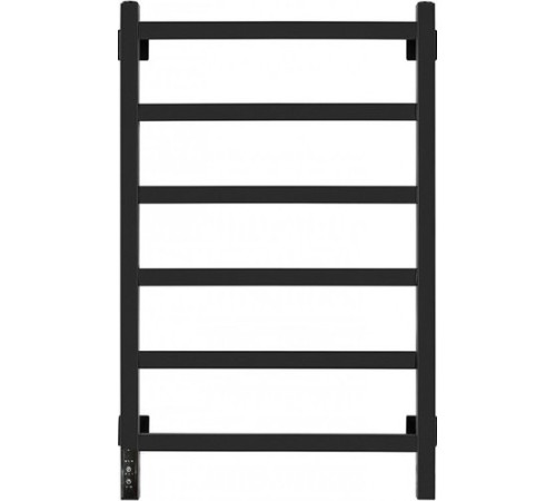 Полотенцесушитель Granula Квадро 50x80 терморегулятор с таймером слева, черный матовый