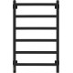 Полотенцесушитель Granula Квадро 50x80 терморегулятор с таймером слева, черный матовый