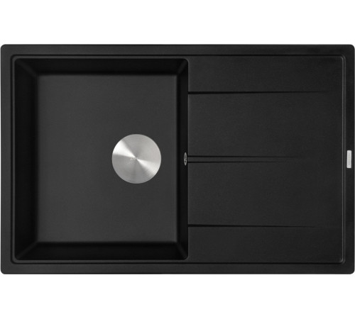 Кухонная мойка ZorG Rock 78 Premium black metallic