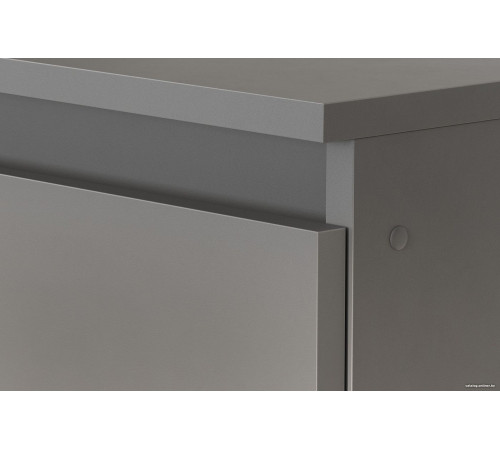 Стол Mio Tesoro Денвер угловой графит серый