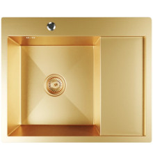 Кухонная мойка Mixline Pro 552924 золото, с сифоном