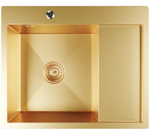 Кухонная мойка Mixline Pro 552924 золото, с сифоном