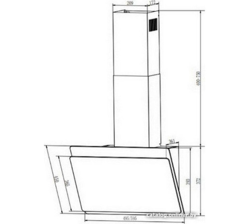 Кухонная вытяжка Faber Tocco WH 50 330.0702.954