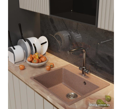 Кухонная мойка Mixline ML-GM15 551913 терракотовый