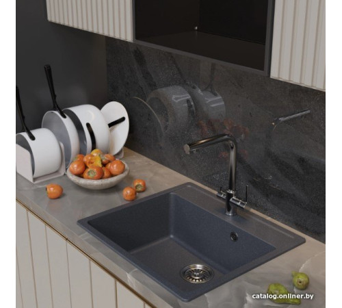 Кухонная мойка Mixline ML-GM15 551921 антрацитовый