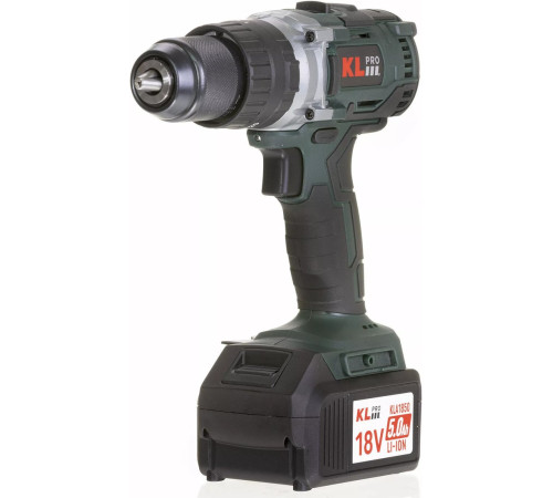 Ударная дрель-шуруповерт KLPRO KLDM18B-50 с 2-мя АКБ, кейс
