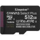 Карта памяти Kingston Canvas Select Plus microSDXC 512GB SDCS3/512GBSP