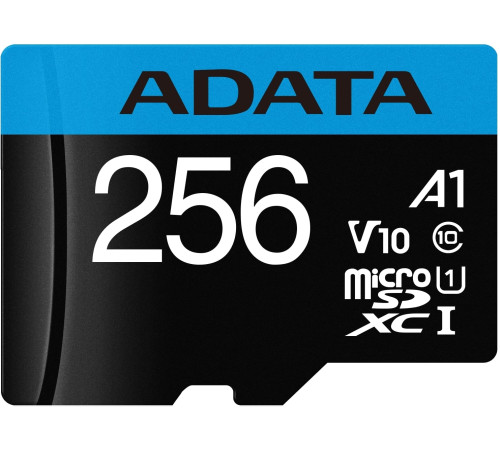 Карта памяти ADATA Premier AUSDX256GUICL10A1-RA1 microSDXC 256GB с адаптером