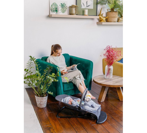 Шезлонг Amarobaby Baby Time AB21-25BT/09 черный